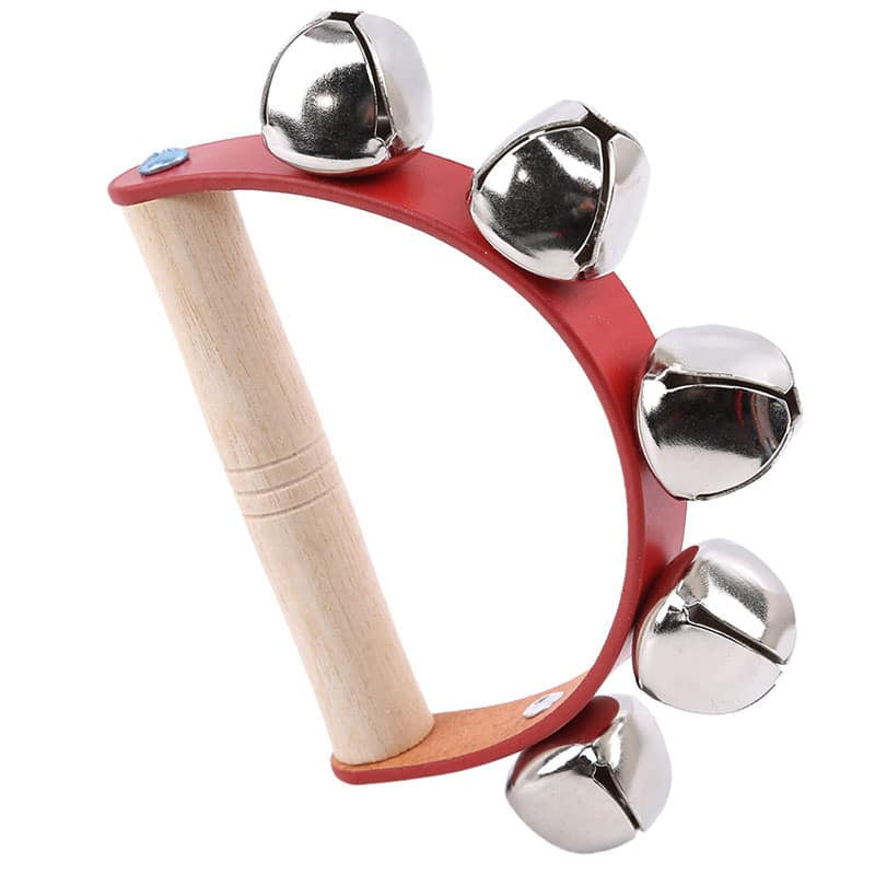 Wooden Handheld Sleigh Rattle