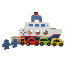 Load image into Gallery viewer, Wooden Car Ferry
