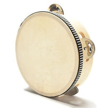 Load image into Gallery viewer, Natural Wooden Tambourine Drum 15cm

