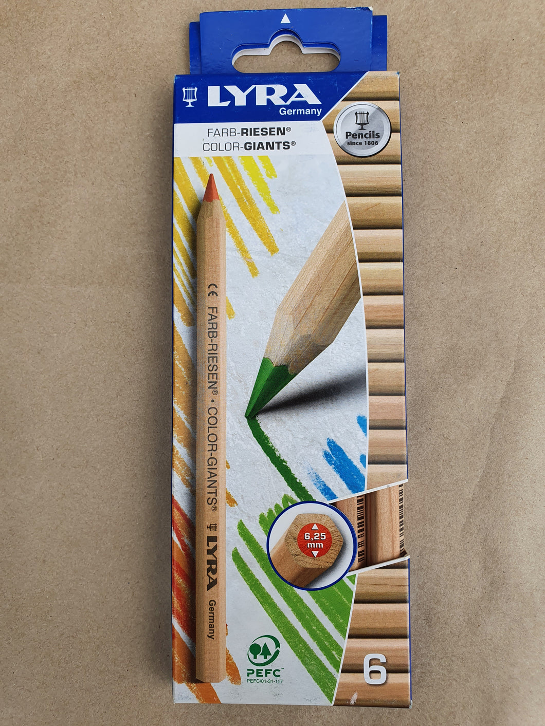Lyra Color Giants Pencils (Box of 6)