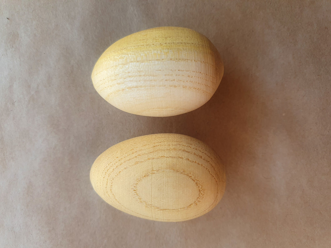 Natural Wooden Egg Maraca