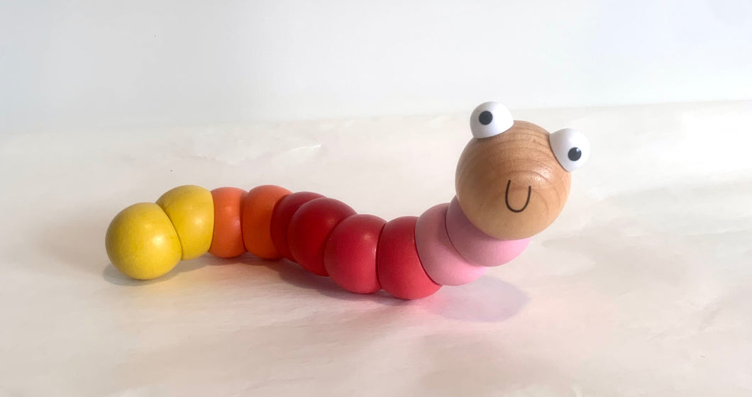 Wooden Wriggly Worms